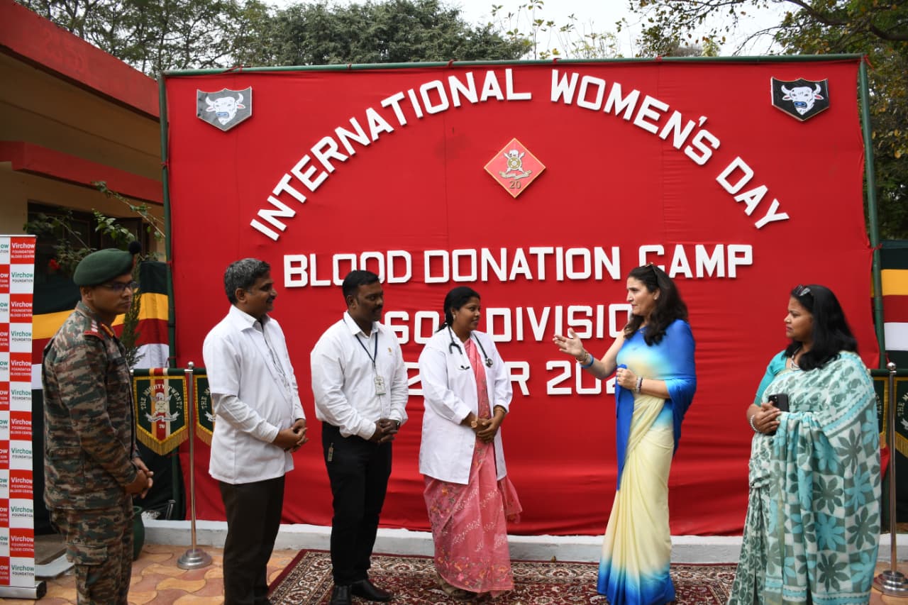 ORGANISED BLOOD DONATION CAMP AT ARMY CAMPUS ON 02ND MARCH 2026