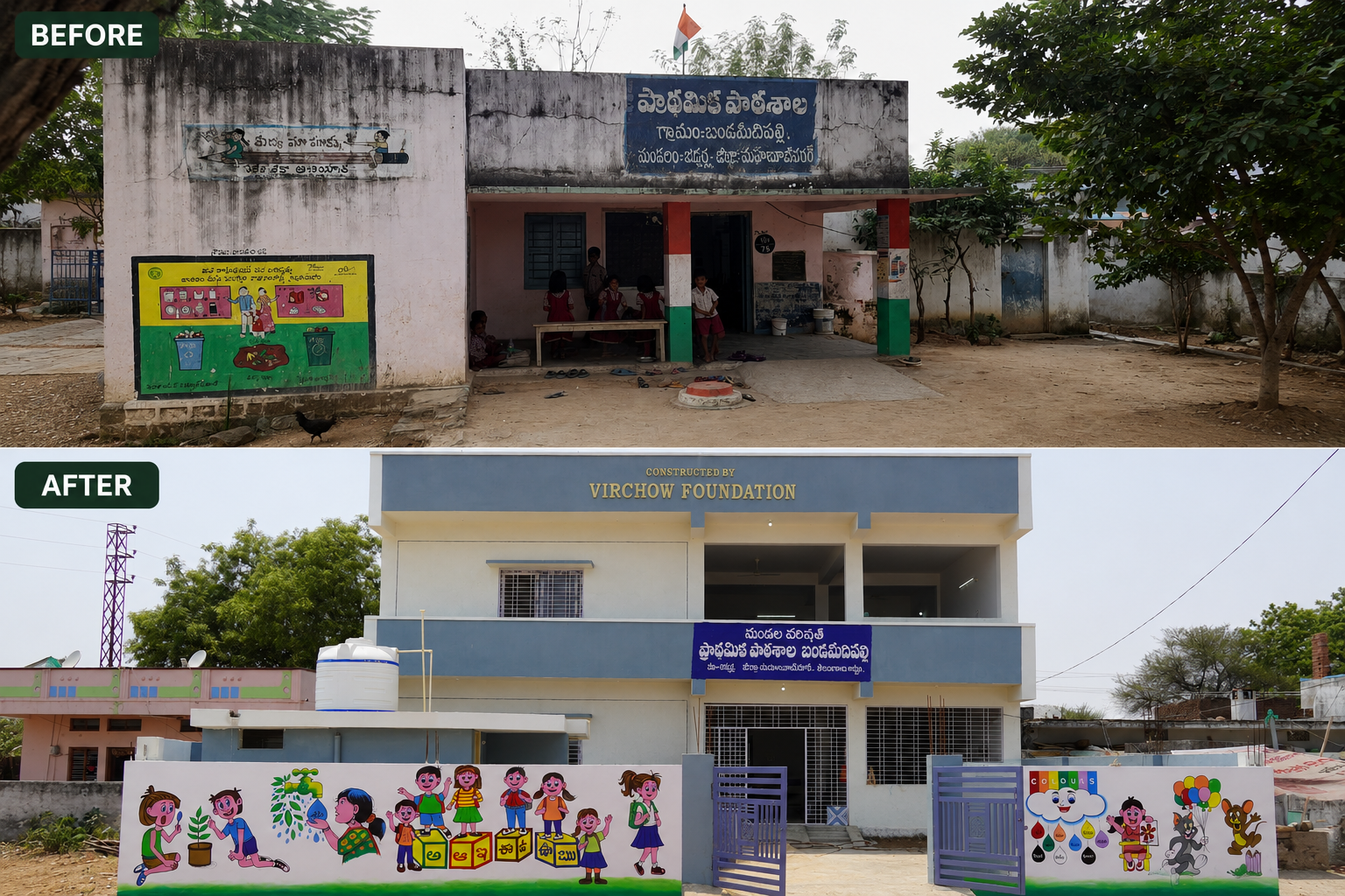 NEW PRIMARY SCHOOL BUILDING AT BANDAMEEDAPALLY VILLAGE, JADCHERLA MANDAL